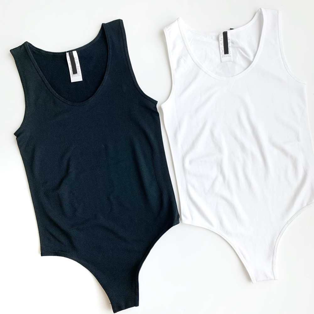 KAIA SEAMLESS BODYSUIT TOP - WHITE - Picture 4 of 15